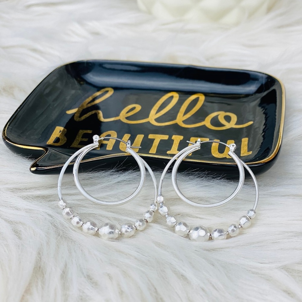 Silver Hoop Earrings
